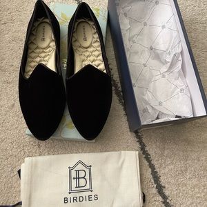 Birdies - The Heron flat - Black Velvet - BRAND NEW NEVER WORN!